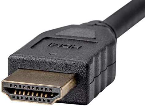 כבל HDMI מונופריס - 8 רגל - מהירות גבוהה שחורה, 4K@60Hz, HDR, 18GBPS, YUV 4: 4: 4, 30AWG, CL2,