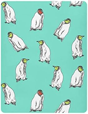 חמוד פינגווין עריסה גיליונות עבור בנים בנות לארוז ולשחק גיליונות לנשימה מיני עריסה גיליונות מצויד עריסה