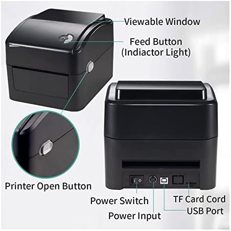 מדפסת תווית משלוח של נמל USB מדפסת 4 * 6 מדפסת ברקוד למדפסת תרמית לבנה אקספרס או סופרמרקט למשרד הביתי