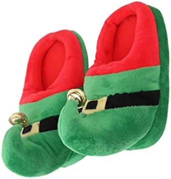 Bestoyard Slide Slippers Slippers נעלי בית חורפי פרוותיות נעימות, קטיפה נעלי בית חמות רכות לחג חג המולד