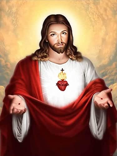 ישוע המשיח לב קדוש של דתי DIY 5D ערכות ציור יהלומים למבוגרים מקדחה מלאה לפי מתנות גוף בית קיר קיר