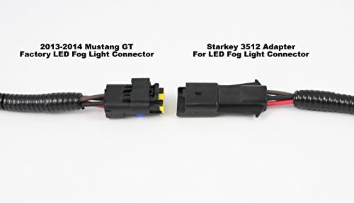 מוצרי Starkey מתאמי אור ערפל הובילו ל- H11 - תואם לשנים 2013-2014 פורד מוסטנג GT