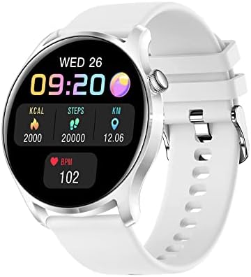 שעון חכם Delarsy, 1.28 אינץ 'Smartwatch IP67 שעון כושר אטום למים עם מסך צבע מלא נוגע נוגע ללב, דופק, מד צעדים