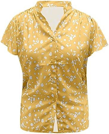 חבילה של ארוך שרוול חולצה נשים נשים עניבה מול שיפון כפתור חולצות עם צוואר עטלף קל קצר שרוול קיץ