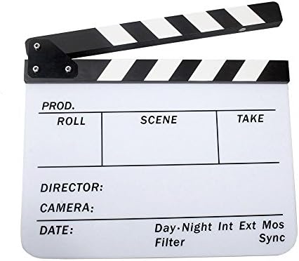 במאי סרטים אקריליים קלפבורד, צילום וידאו לוחית לוח יבש מחיקה סרט צפחה חתוך סצנת אקשן סצנת 9.6x11.7 אינץ '/25x30