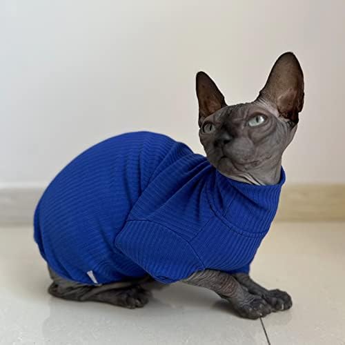 ספינקס חתולים חולצה חתול גולף כותנה סוודר סוודר חתלתול חולצות עם שרוולים חתול פיג ' מה סרבל עבור ספינקס