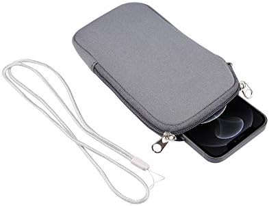 מארז קליפ חגורה ניאופרן שרוול טלפון, 6.1 אינץ 'שקית תאים אוניברסלית שקית נייד לנייד עם רוכסן עבור סמסונג