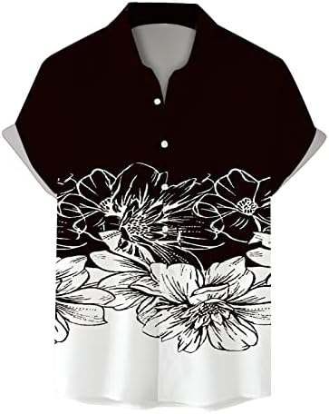 XXBR Mens קיץ אופנה מזדמן חוף חוף הים דיגיטלי תלת מימד הדפסת חולצת שרוול קצר חולצה