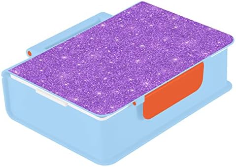 KCLDECI BENTO BONTO קופסת ארוחת צהריים למבוגרים קופסת סגול סגול סגול נצנצים 1000 מל קופסאות