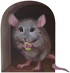 קופסת אור LED מפותלת לציור עכבר ריאליסטי קרדי קיר תלת מימד מדבקת עכבר עכבר עכברים מדבקת קיר מדבקת קיר 3D מדבקות