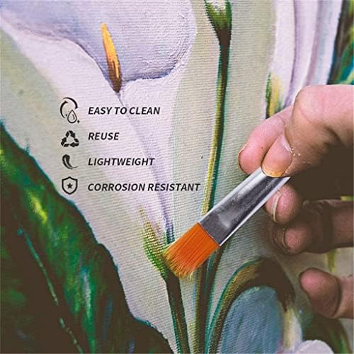 SawQF מברשות ציור ניילון מוגדרות לציור שמן אמן ציור צבעי צבע צבעי צבע ציוד אמנות