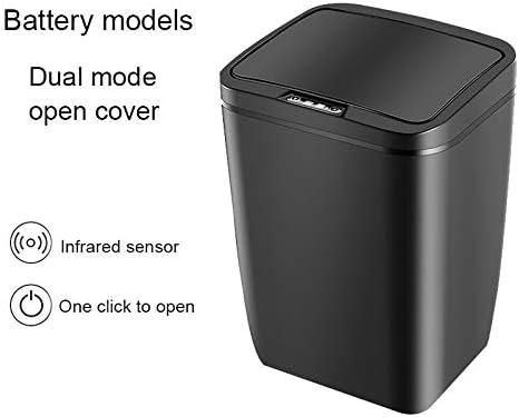UXZDX אוטומטי אינדוקציה חכמה פח אשפה מטבח בית חדר אמבטיה חדר אמבטיה פח פלסטיק 12L