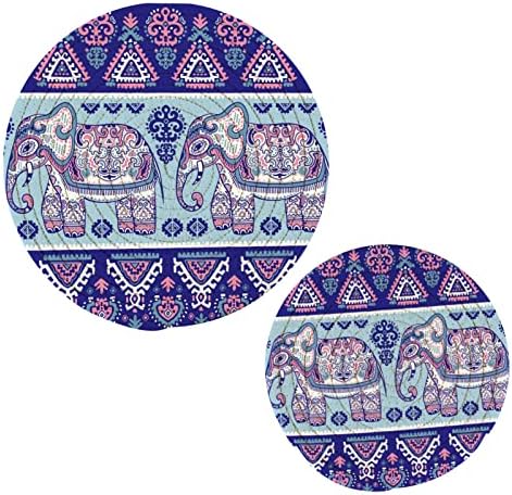 Alaza Graphic Indian Indian Lotus Ethnic Potholders Trivet