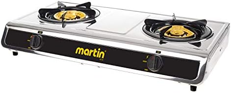 מרטין SG228 גז פרופאן נייד כיריים כיריים בבישול קל משקל עם 25,600 BTU, עיצוב כבד עמיד, קומפקטי