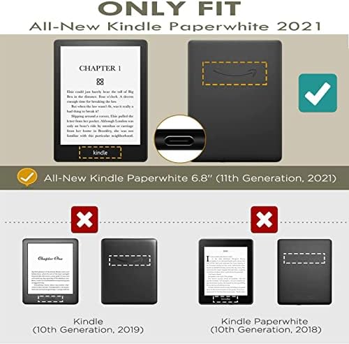 ספר אלקטרוני 2021 מקרה תואם עם 6.8 קינדל נייר לבן 11 דור שחור ולבן בעלי החיים ספר אלקטרוני מקרי עבור נייר