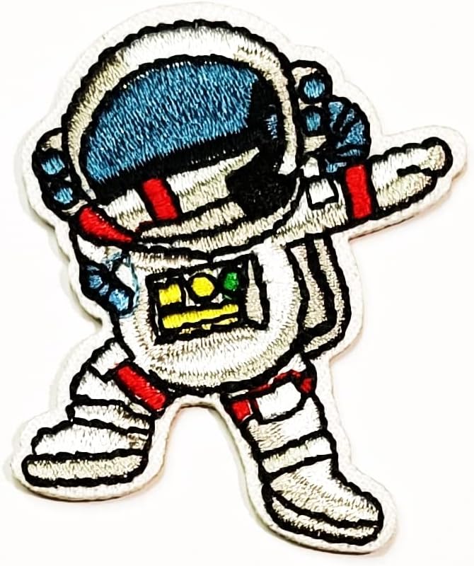 קליינפלוס 2 יחידות. חמוד מצחיק אסטרונאוט סייר חלל תיקון חמוד קריקטורה ילדי ילדים ברזל על תיקון