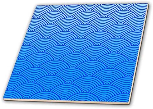 3 רוז סי. טי ._54386_1 דפוס גל כחול באריחי קרמיקה בסגנון יפני, 4