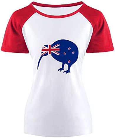 ניו זילנד קיווי ציפור לנשים שרוול קצר חולצת טריקו בייסבול גרפי טי גרפי רגלן קיץ עליון כותנה