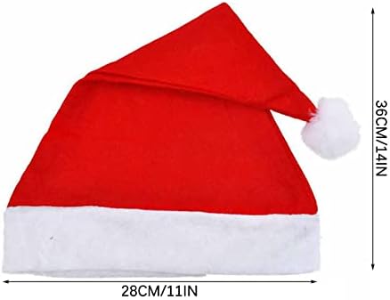 5 חתיכה חג המולד כובע כללי חג המולד אדום כובע סנטה קלאוס חידוש כובע מסיבת חג המולד כובעי חג המולד קישוטים