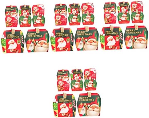 32 יחידות סוכריות חג קראפט עור הזדקנות מקרי עיצוב טובות עבור ד נושאים גודי קואק גלישת נותן אחסון חג המולד