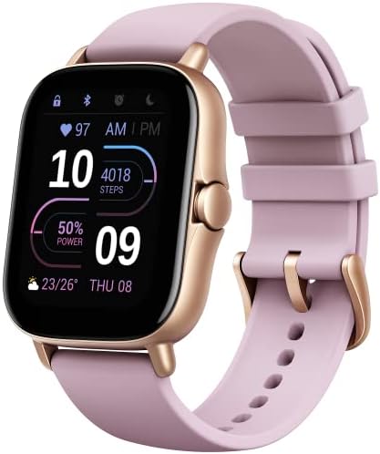 Amazfit GTS 2E שעון חכם לנשים, Purple & GTS 2 מיני חכם שעון חכם לגברים אנדרואיד iPhone, Alexa מובנה, חיי