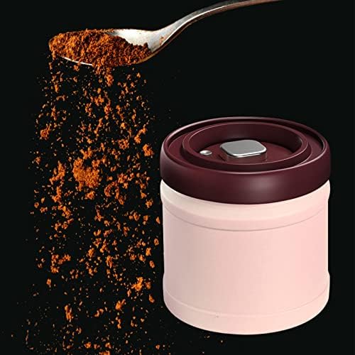 נירוסטה קפה טחון שעועית מיכל מיכל עם תאריך שחרור ומדידת סקופ גדול אפור 1800 מ ל 60.8 עוז קפה מיכל