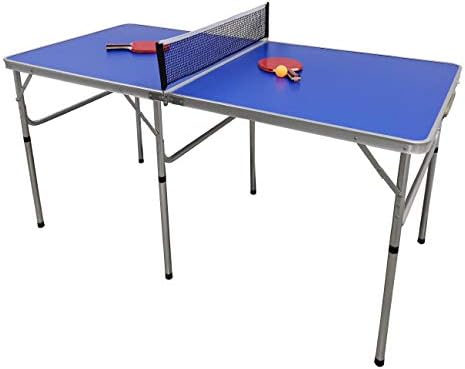 5 רגל. שולחן שולחן מתקפל טניס פינג פונג שולחן עם משוטים וכדורים על ידי חידושים בסימנים מסחריים