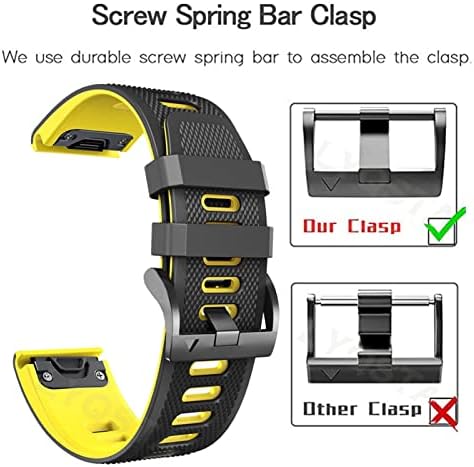 Ahgdda Watchband for Garmin fenix 7 7x 6 7x 3hr 935 Enduro Silicone Band