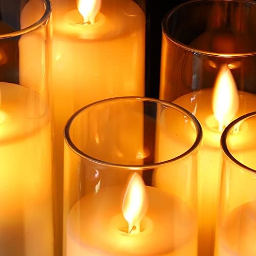 דאלאנג מהבהב נרות ללא להבה, נרות לד המופעלים באמצעות סוללה אידיאליים לליל כל הקדושים, חג המולד, עיצוב הבית, מסיבת