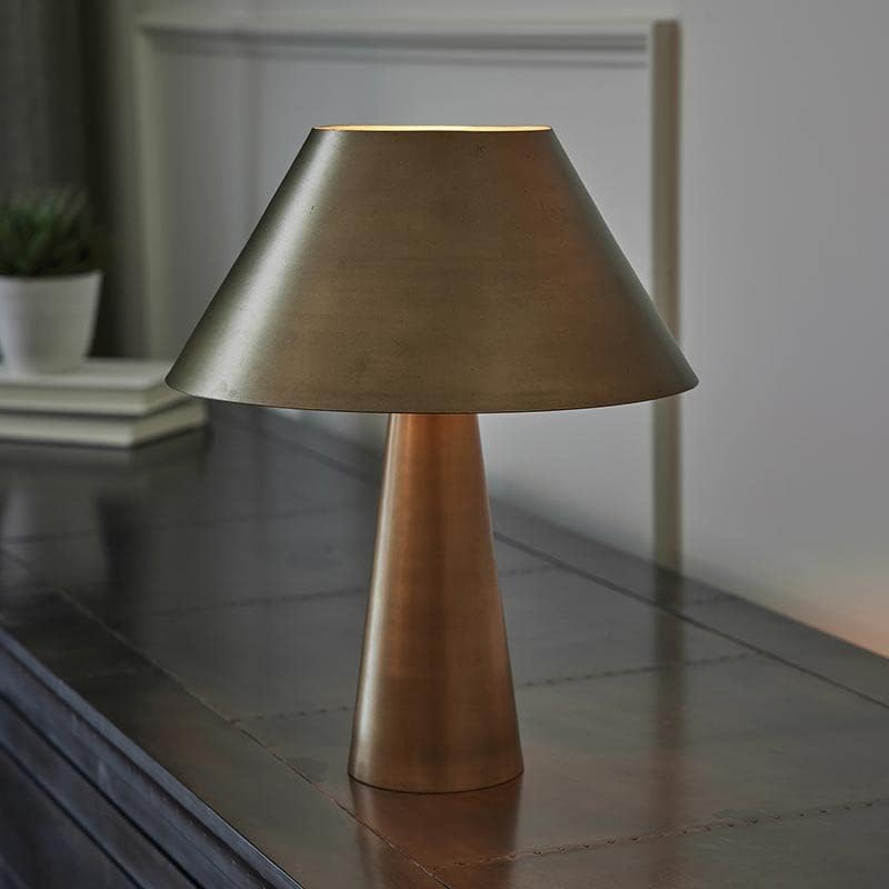 47 & ראשי מודרני ארט דקו מתכת צל מנורת שולחן לסלון, 15 גבוה, זהב