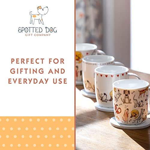 חברת מתנות כלבים מנוקדת - ספלי כלבים לאוהבי כלבים, כלבים מצחיקים נושאים כוסות קפה כוסות ספל של