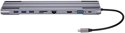רכזת USB מסוג C 10 ב 1 USB C מחשב נייד תחנת עגינה רב-פונקציונלית התרחבות מאסיבית למחשבים ניידים USB-C