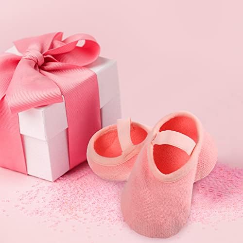 8 זוגות גרביים עבה של תינוקות ללא החלקה עם פעוטות פעוט תינוקת יילוד אחיזת גרביים נגד החלקה מתאימות לפעוטות