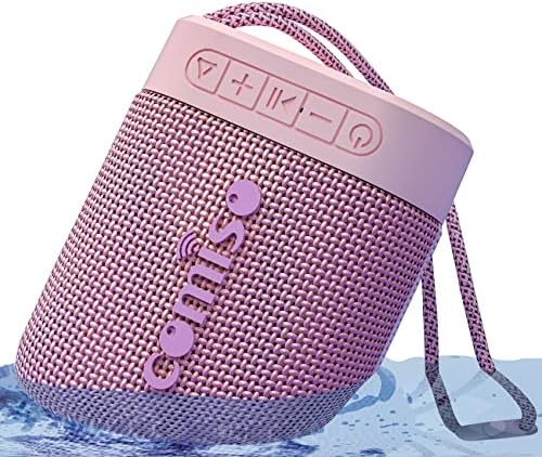 COMISO אטום למים IPX7 רמקולים Bluetooth צפים ואוזניות אלחוטיות ספורט אטום למים ורוד