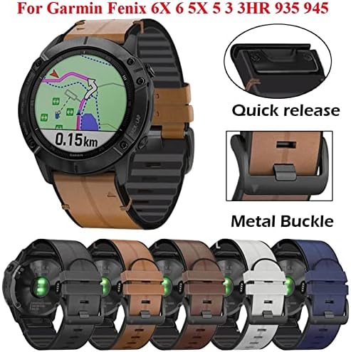 רצועת שעון של Fehauk QuickFit עבור Garmin Fenix ​​7 7x 6 6x Pro 5x 5 Plus 3HR 935 945 S60 Silicone