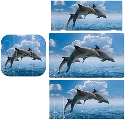 ים דולפינים ולווייתנים מדבקות מדבקות כיסוי עור מגן לוחית עבור נינטנדו מתג