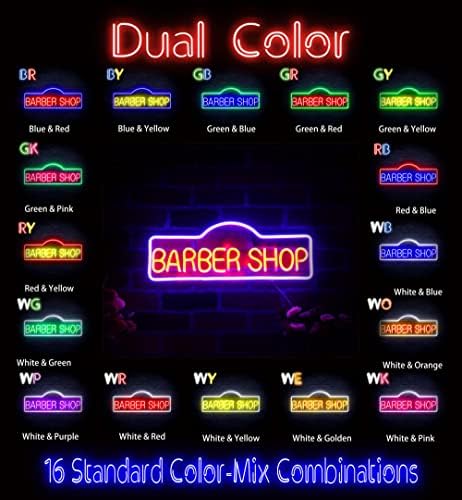 Advpro Barber Shop Flex Silicone LED שלט ניאון - אדום וכחול - ST16S42 -FNU0358 -RB