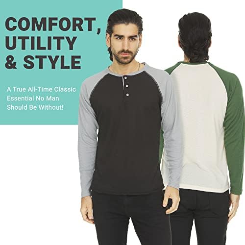 חולצת שרוול ארוך תרמית לגברים-שכבת הבסיס העליונה של הנלי לחולצות וז ' קטים-חולצה תרמית קלת משקל לגברים-3 ו -4