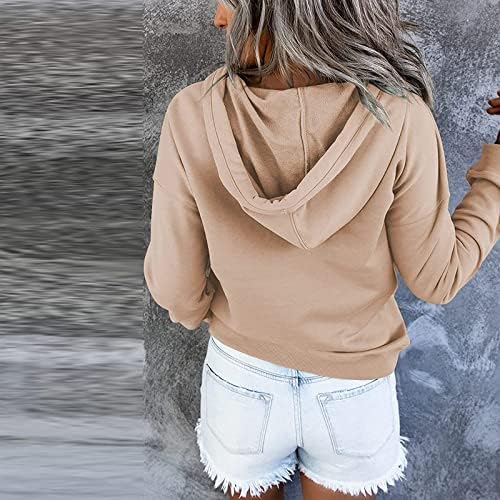 קפוצ'ונים לנשים אופנה חולצות שרוול ארוך מזדמן חולצות בתוספת גודל סווטשירט חמוד סוודר סוודר תלבושות משיכת