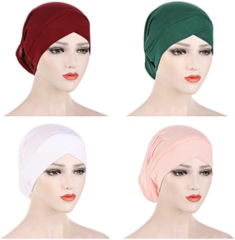 4 חתיכות כובע חיג'אב פנימי מוסלמי לנשים