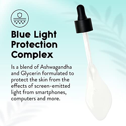 סרום הגנה מפני אור כחול יופי / סרום פנים עם מתחם הגנה מפני אור כחול / סרום פנים לנשים / סרום