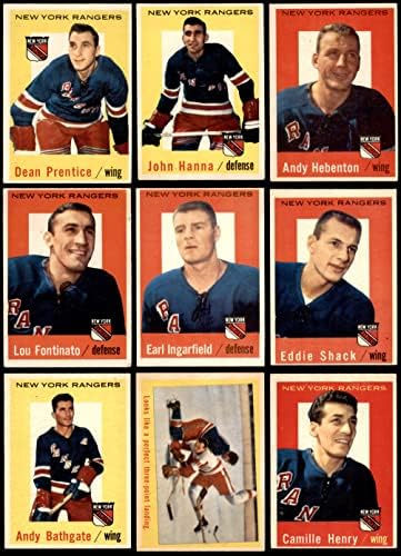 1959-60 Topps Topps New York Rangers Set New York Ranger