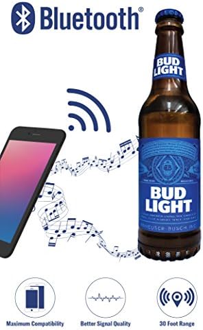 Bud Light Beer Bluetooth Chobleer Cableer Portable Dameraber עם סוללה נטענת אידיאלית לפעילויות פנים וחוץ
