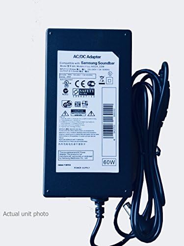מתאם AC אספקת חשמל תואמת ל- Samsung HW-FM55C HW-FM55C/ZA SoundBar.