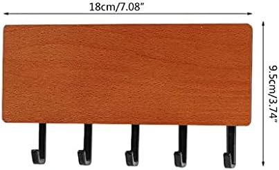 XDCHLK קופסת אחסון קיר דקורטיבי עם וו סאנדריס אחסון מדף מדף קול קולב מארגן מדף קיר עץ מדף עץ
