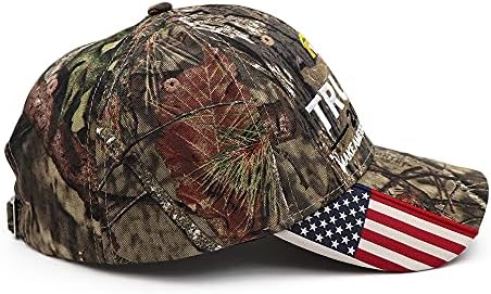 טראמפ 2024 כובע דונלד טראמפ כובע 2024 מגע לשמור אמריקה נהדר כובע הסוואה ארהב רקום מתכוונן בייסבול כובע