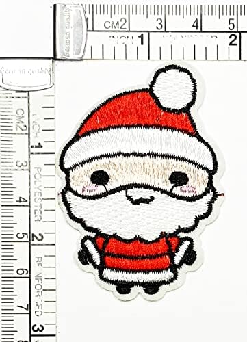 קלינפלוס חמוד סנטה קלאוס רקום ברזל על לתפור על תיקון עבור תלבושות להלביש ג ' ינס מעילי כובעי תרמילי חולצות