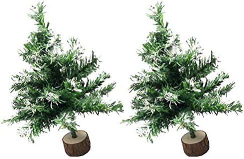 טוינדונה 2 יחידים עץ שולחן חג המולד עץ חג המולד DIY מיני עץ חג המולד עץ אורן קישוט עץ חג המולד מסיבת חג