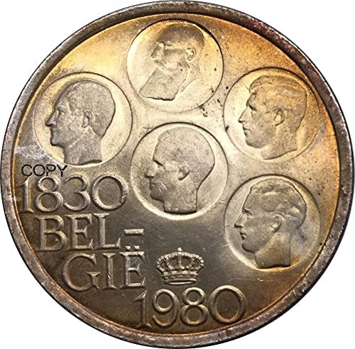 1830 בלגיה 1930 500 פרנק Baudouin i טקסט הולנדי Lndependence מטבע מתכת קופרוניקל מזכרת מכסף מכסף