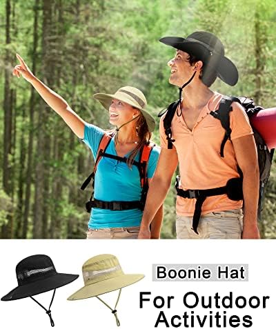 4 איחוד כובע Boonie Boonie לרחבה לגבר כובעי דלי קאם מתקפלים כובעי דלי קאם מתקפלים רצועות סנטר מתכווננות כובעי